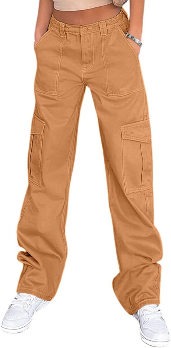 Lepunuo Cargo Pants for Women High Waisted Casual Pants