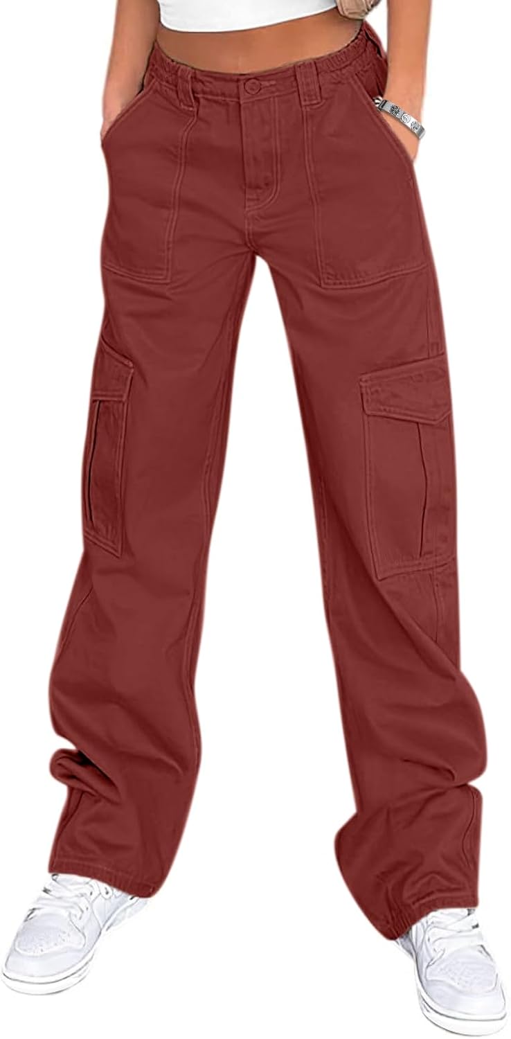 Lepunuo Cargo Pants for Women High Waisted Casual Pants