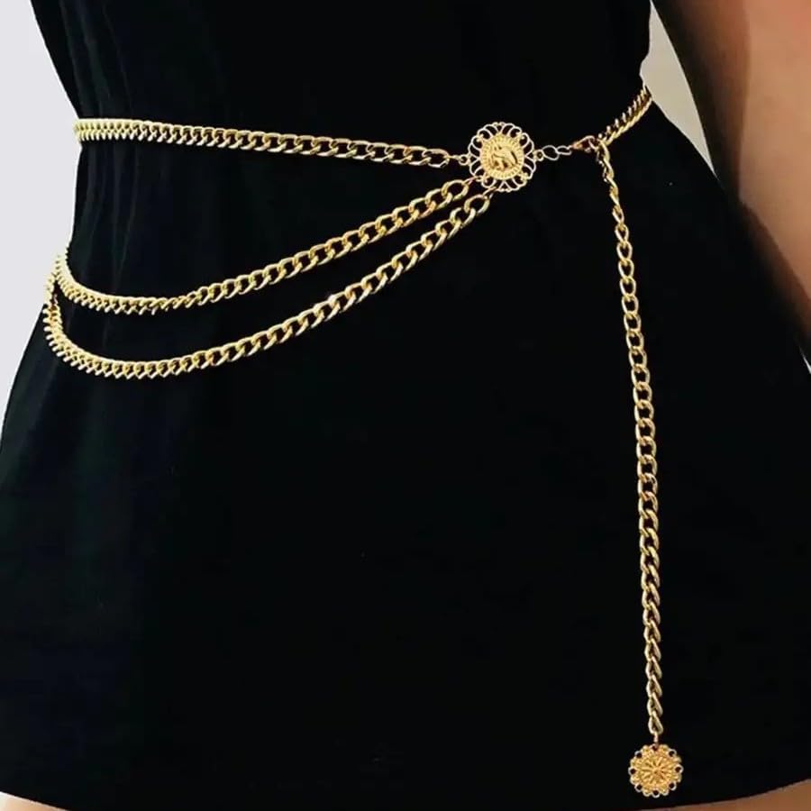 Gold Pirate Waist Chain Belt for Women