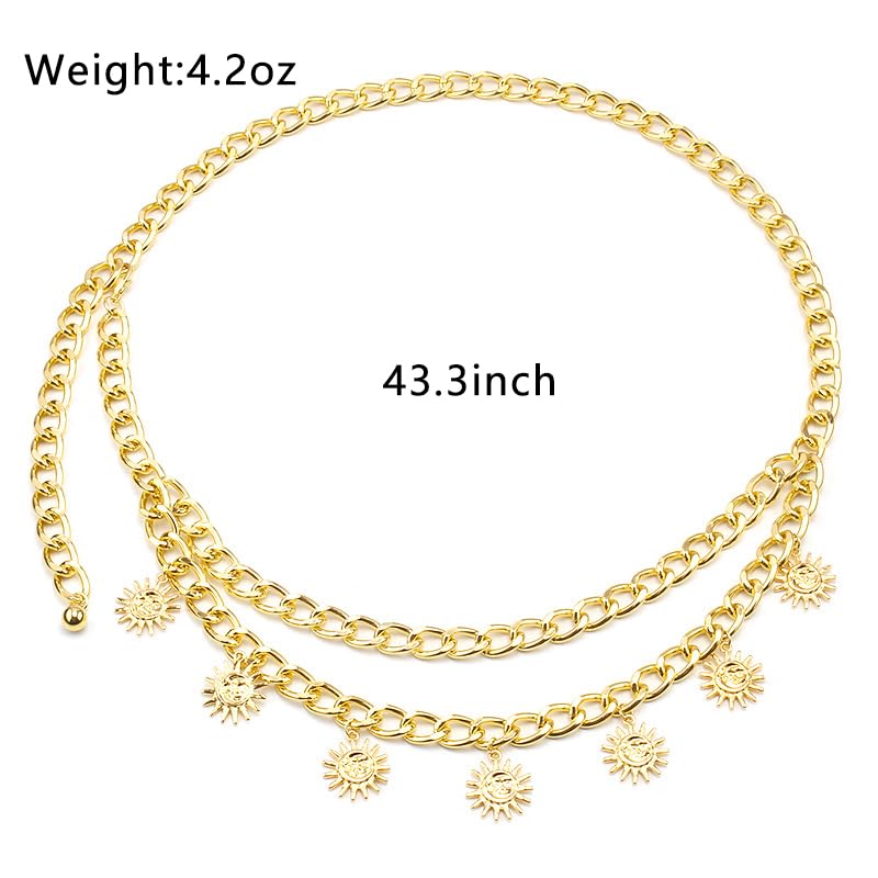 Gold Pirate Waist Chain Belt for Women
