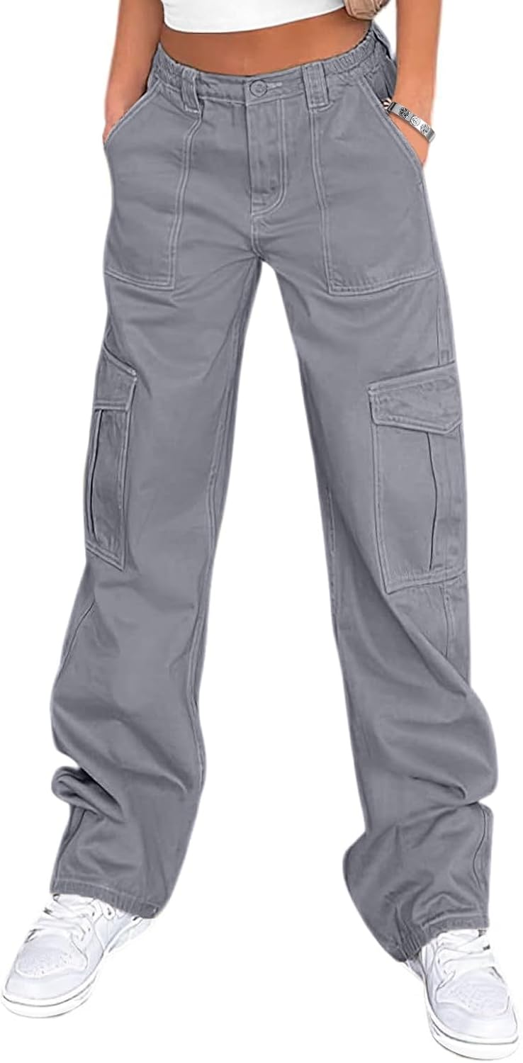 Lepunuo Cargo Pants for Women High Waisted Casual Pants