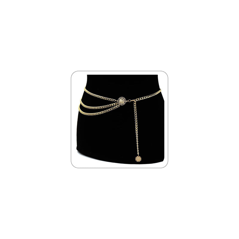 Gold Pirate Waist Chain Belt for Women