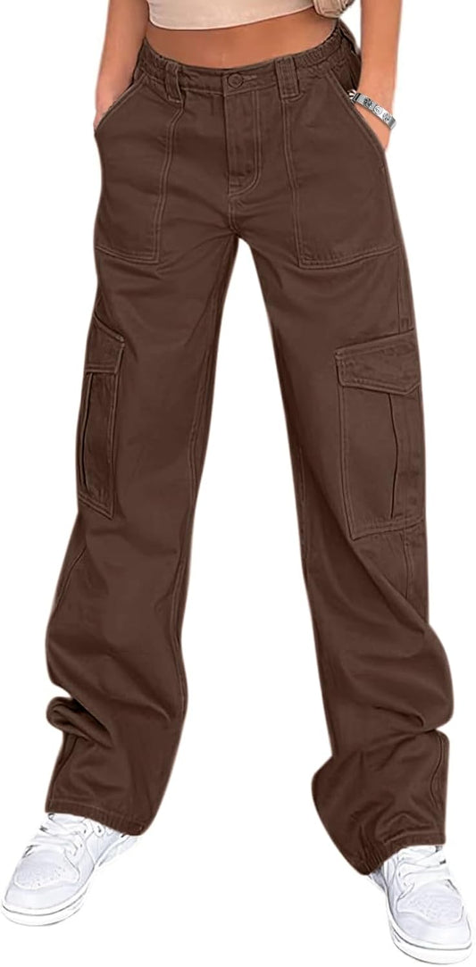 Lepunuo Cargo Pants for Women High Waisted Casual Pants