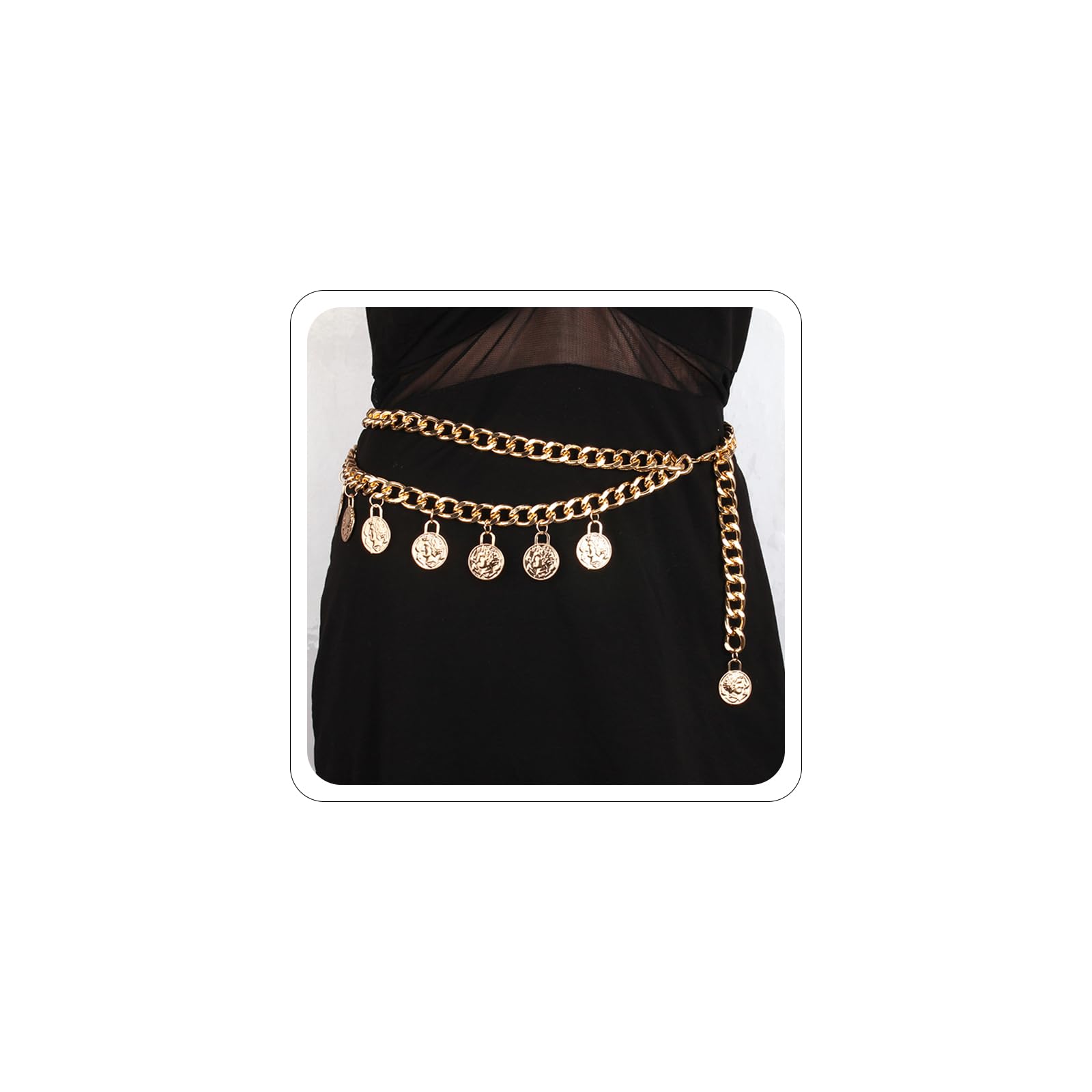 Gold Pirate Waist Chain Belt for Women