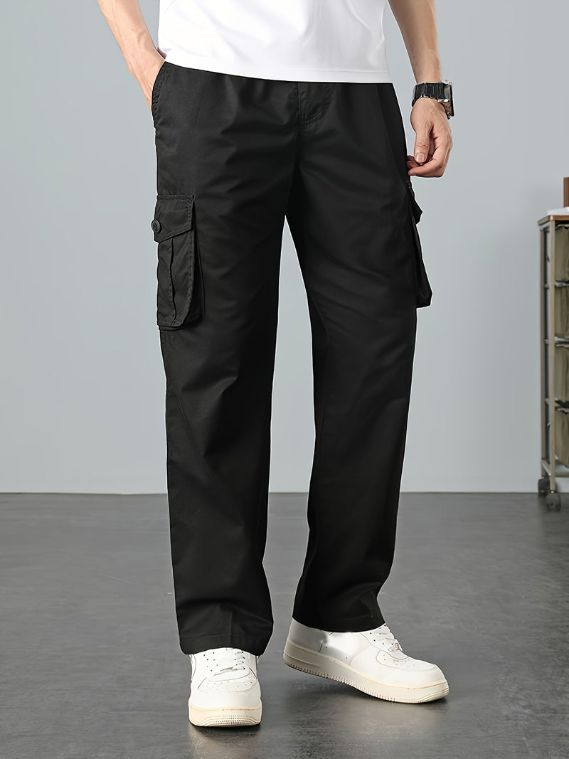 Men's Solid Color Cargo Pants