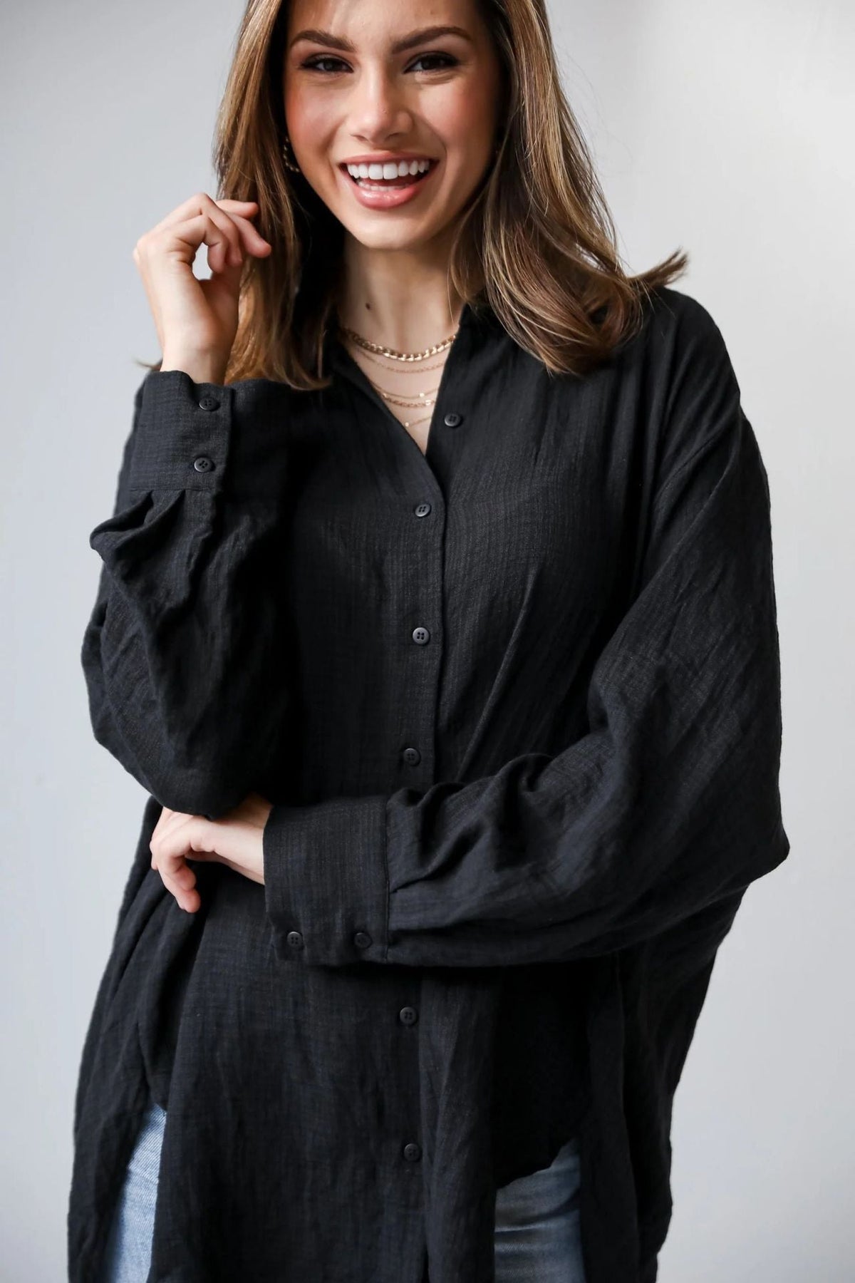 European And American Fashion Casual Loose Long Sleeve Women