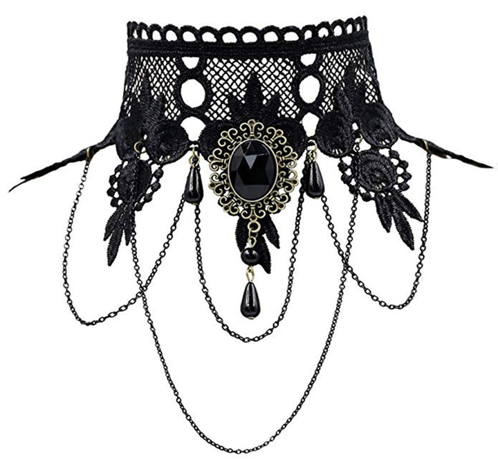iWenSheng Gothic Lace Choker Necklace