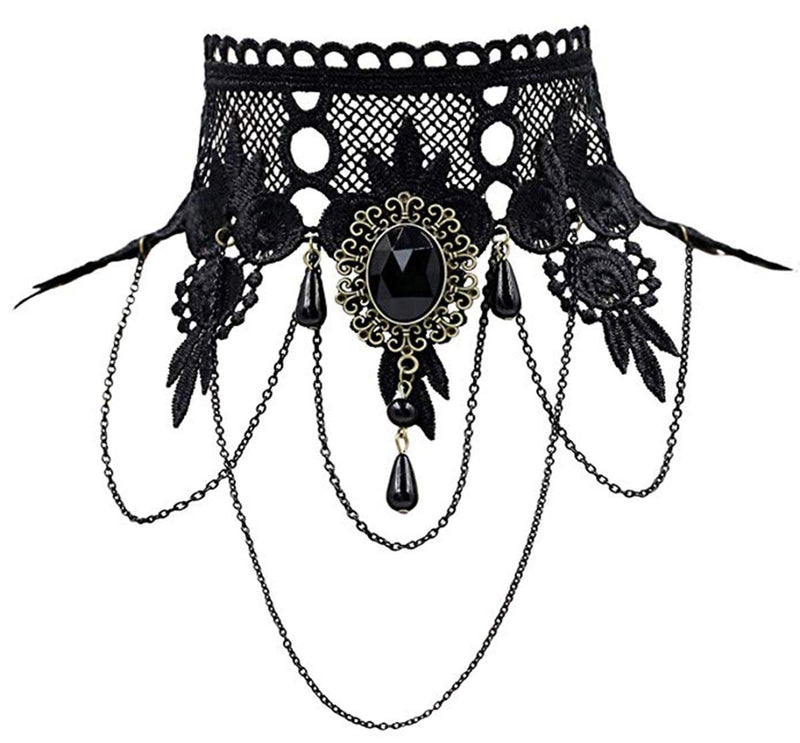 iWenSheng Gothic Lace Choker Necklace