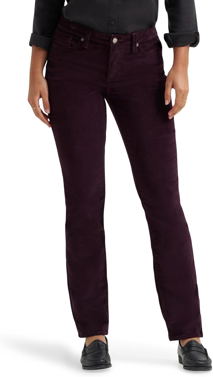 Casual and Lightweight Everyday Wear Women’s Mid Rise Jeans with Straight Leg Cut