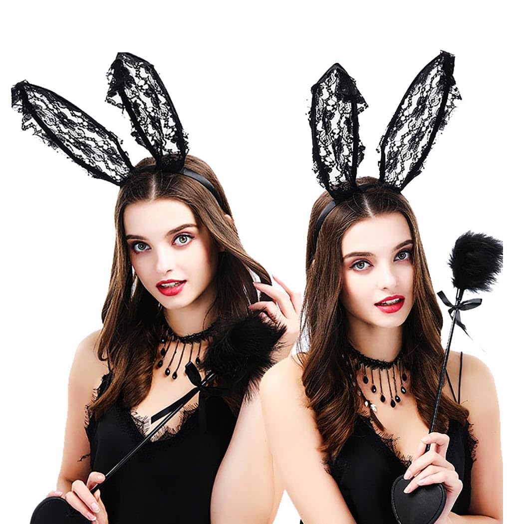 Aceorna Lace Cat & Bunny Ears Headband –