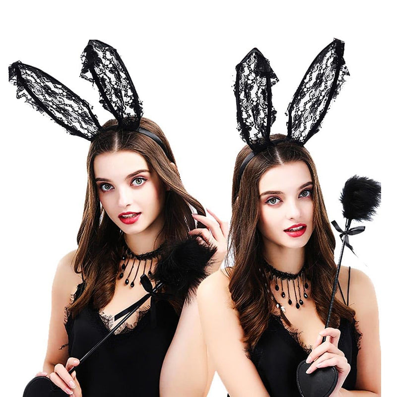 Aceorna Lace Cat & Bunny Ears Headband –