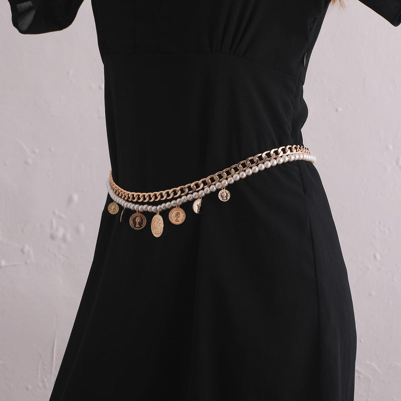 Gold Pirate Waist Chain Belt for Women