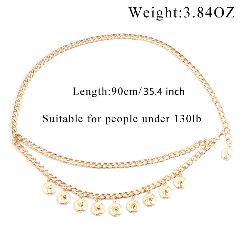 Gold Pirate Waist Chain Belt for Women