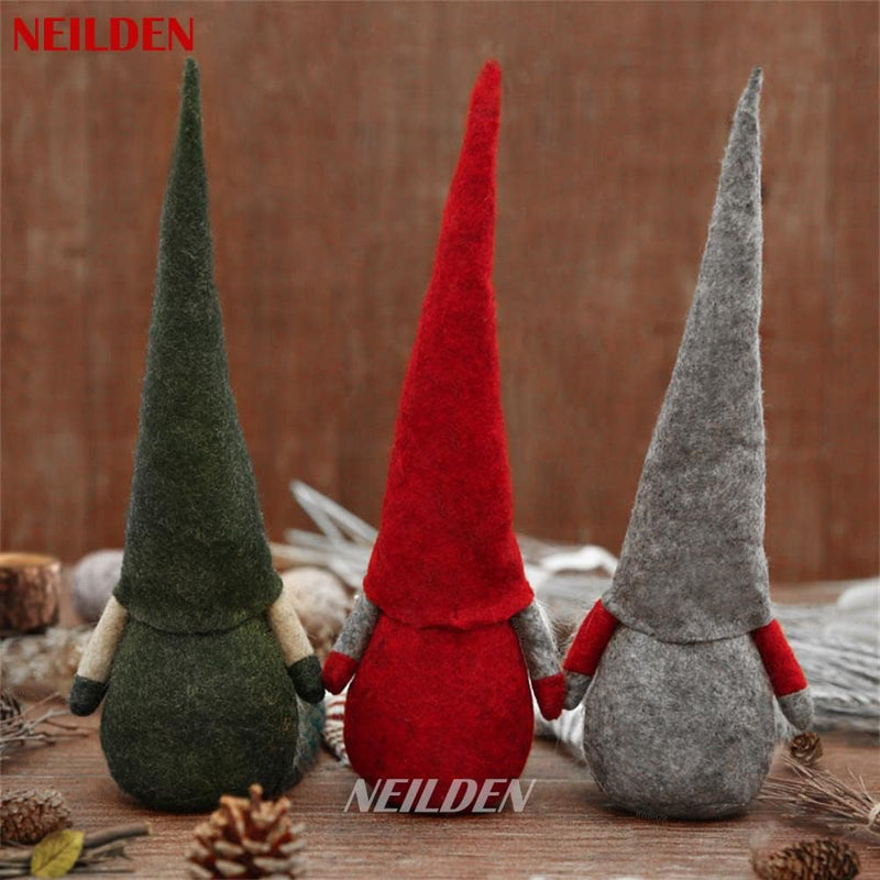 3pcs New Christmas Decoration Long Legs Rudolph Doll Christmas Children Gift Hotel mall Window Decoration