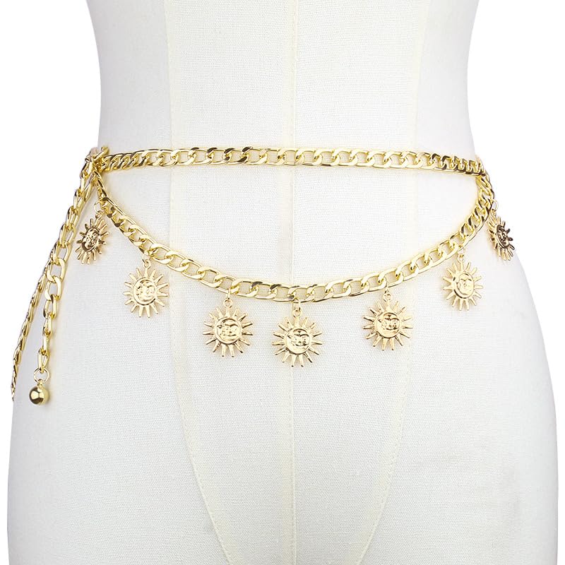 Gold Pirate Waist Chain Belt for Women
