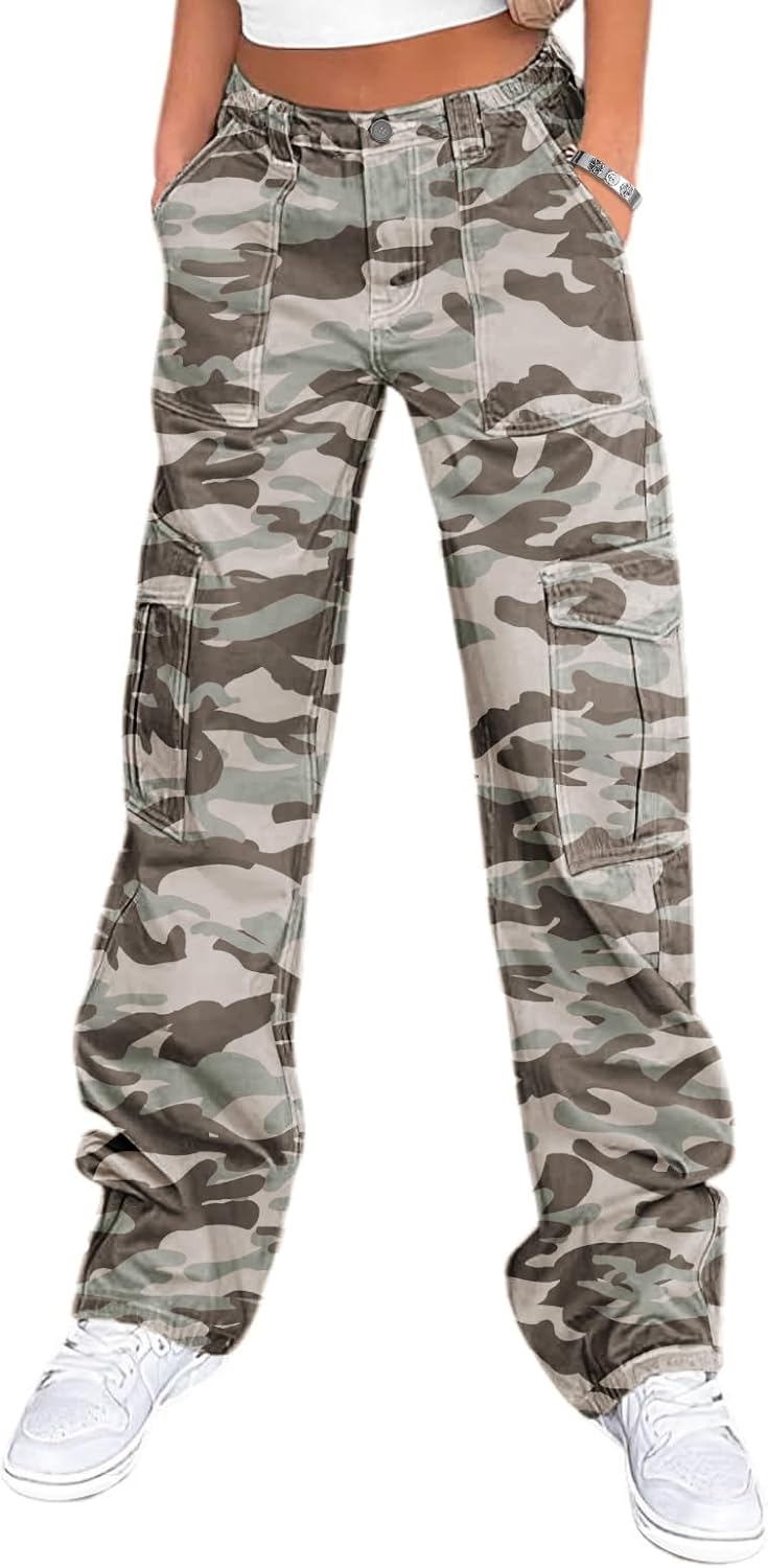 Lepunuo Cargo Pants for Women High Waisted Casual Pants
