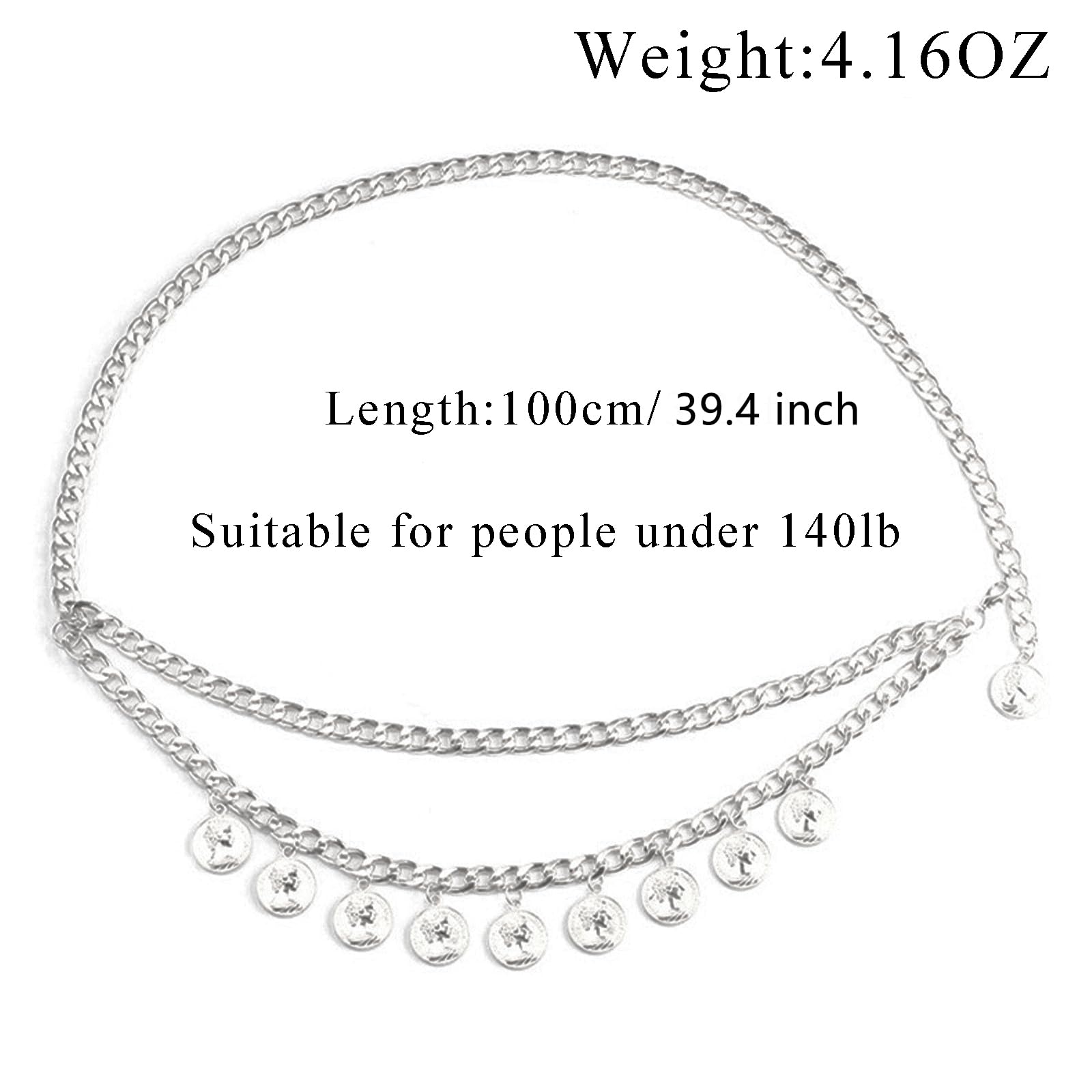 Gold Pirate Waist Chain Belt for Women