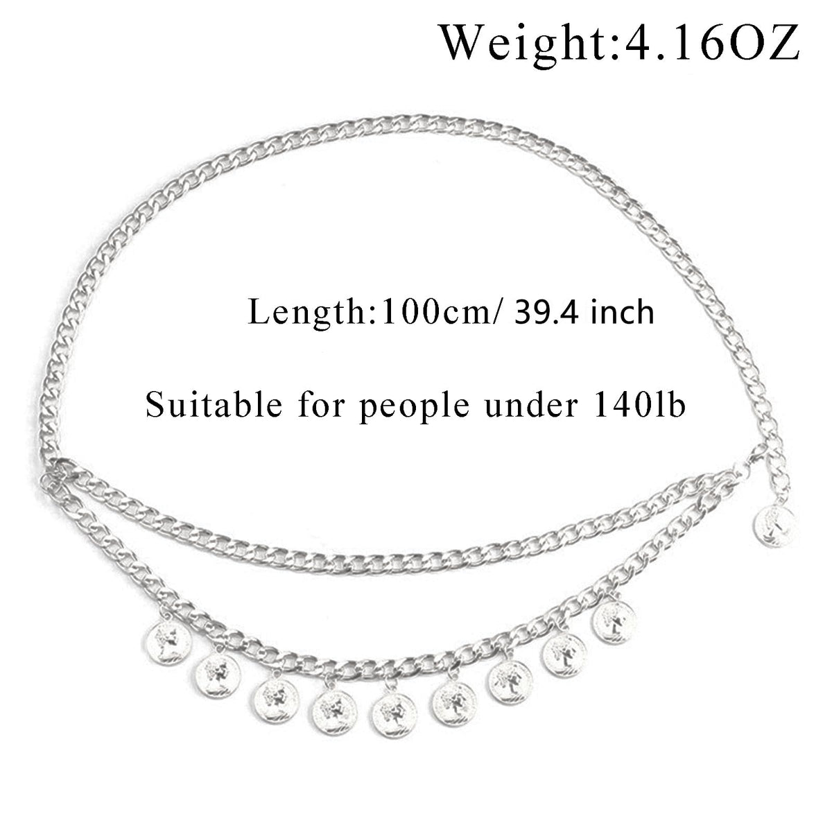 Gold Pirate Waist Chain Belt for Women