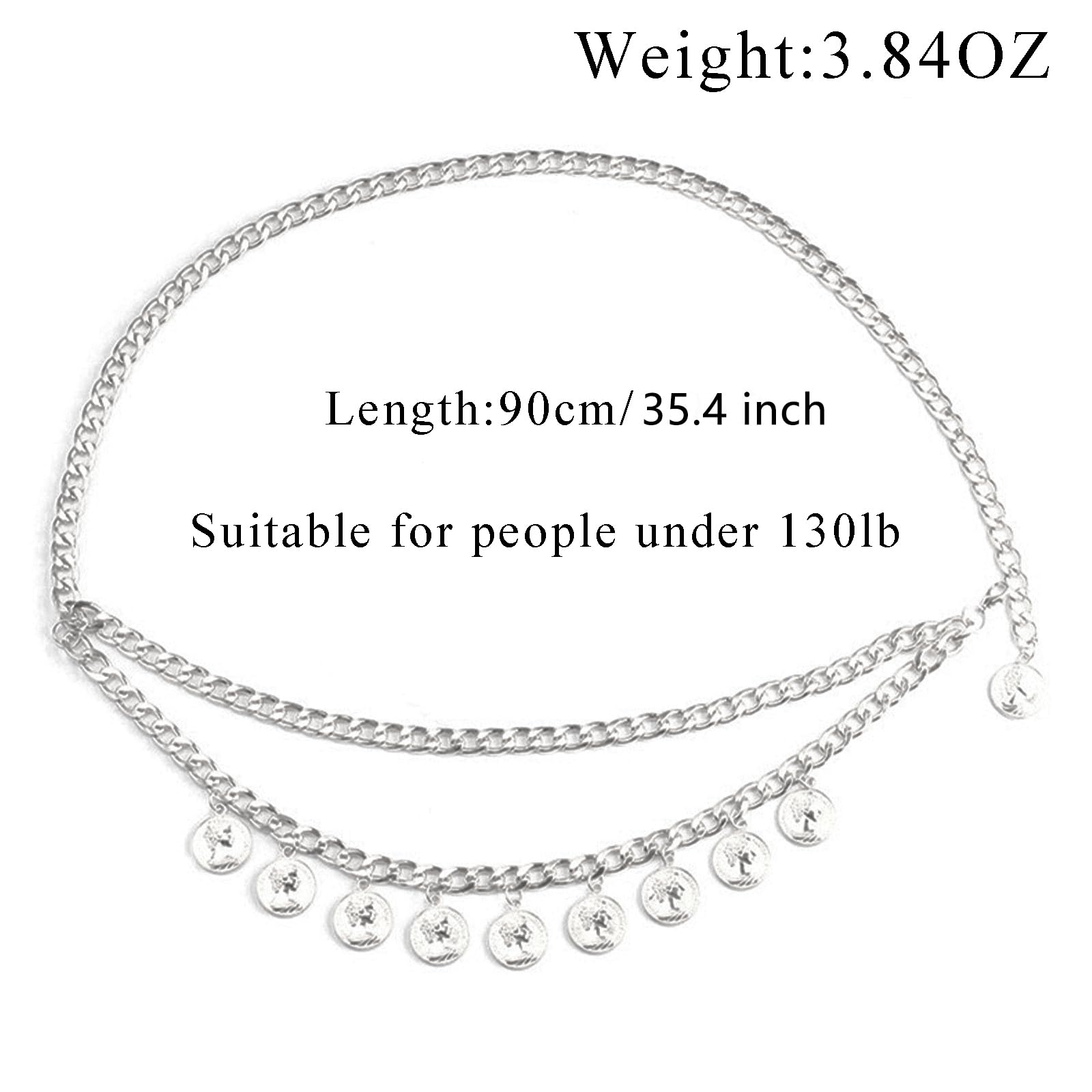 Gold Pirate Waist Chain Belt for Women