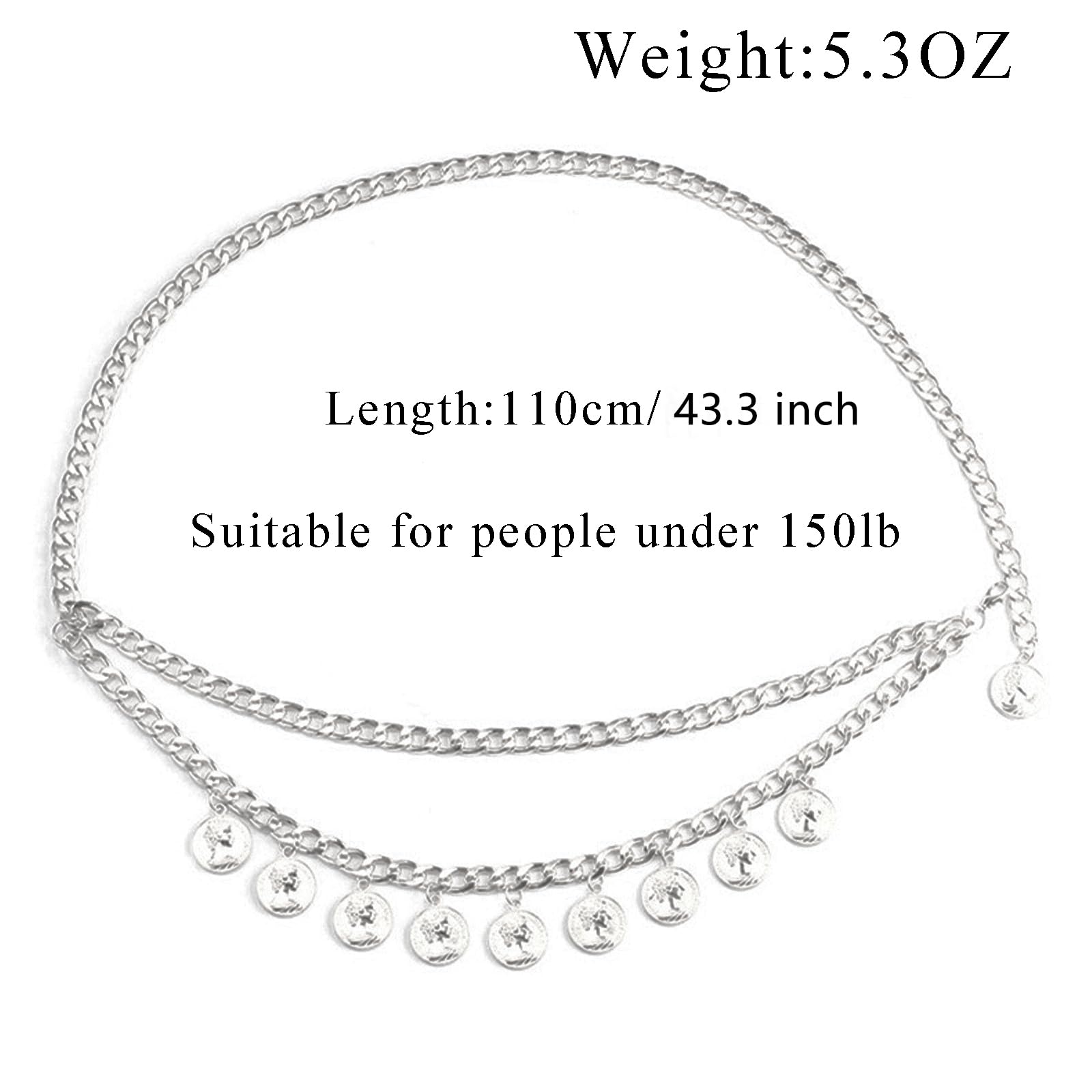 Gold Pirate Waist Chain Belt for Women