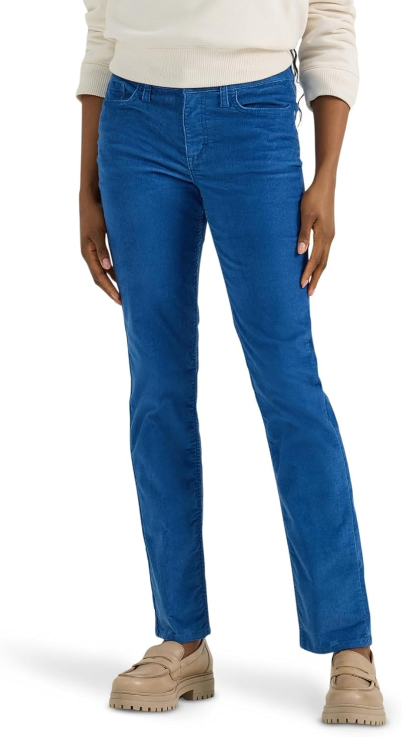Casual and Lightweight Everyday Wear Women’s Mid Rise Jeans with Straight Leg Cut
