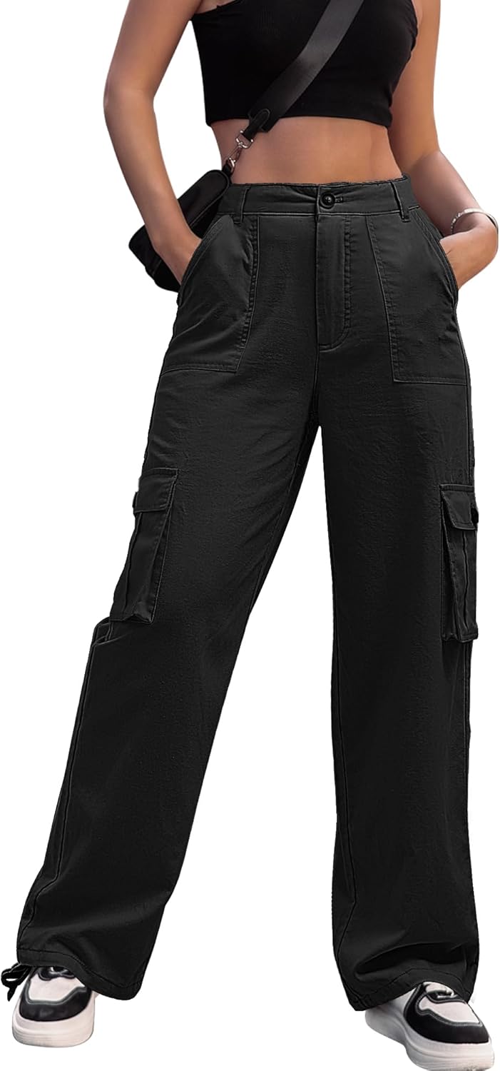 ZMPSIISA Women High Waisted Cargo Pants