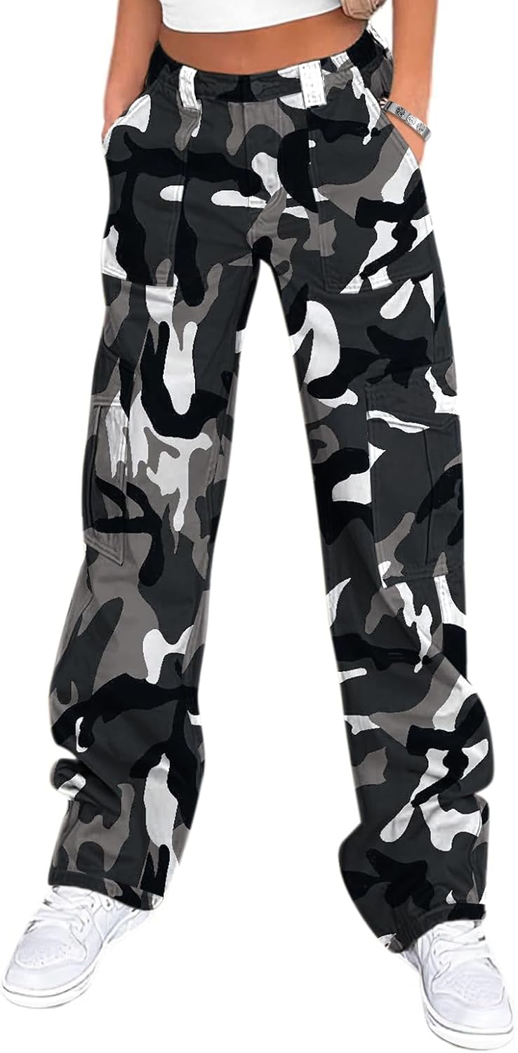 Lepunuo Cargo Pants for Women High Waisted Casual Pants