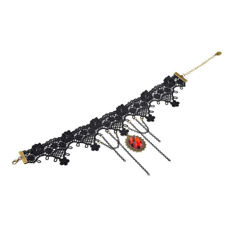 iWenSheng Gothic Lace Choker Necklace