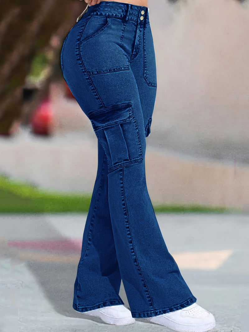 Stylish High-Rise Cowboy Jeans for Women