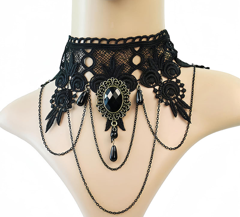 iWenSheng Gothic Lace Choker Necklace