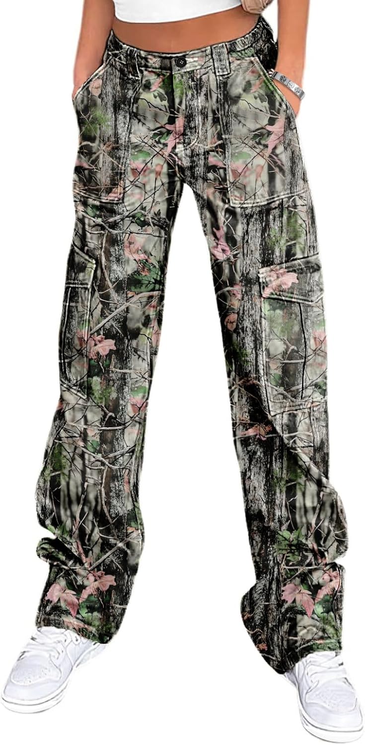 Lepunuo Cargo Pants for Women High Waisted Casual Pants