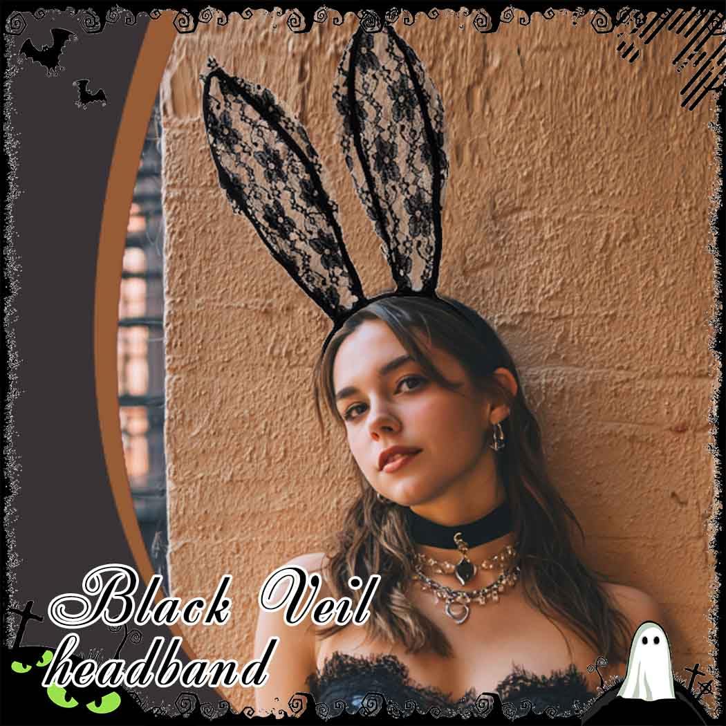 Aceorna Lace Cat & Bunny Ears Headband –