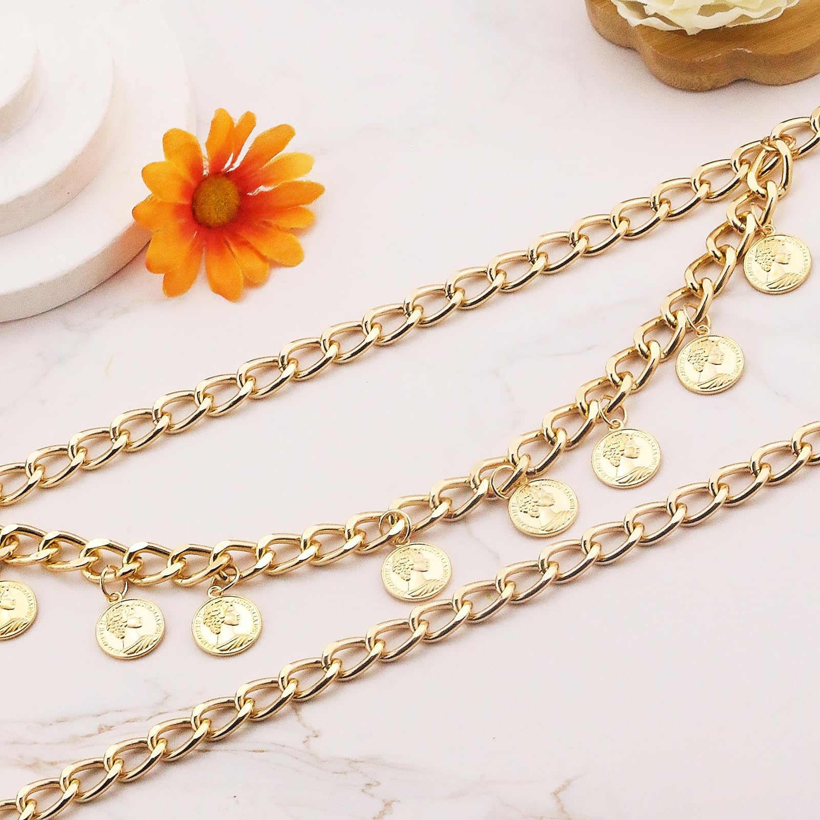 Gold Pirate Waist Chain Belt for Women
