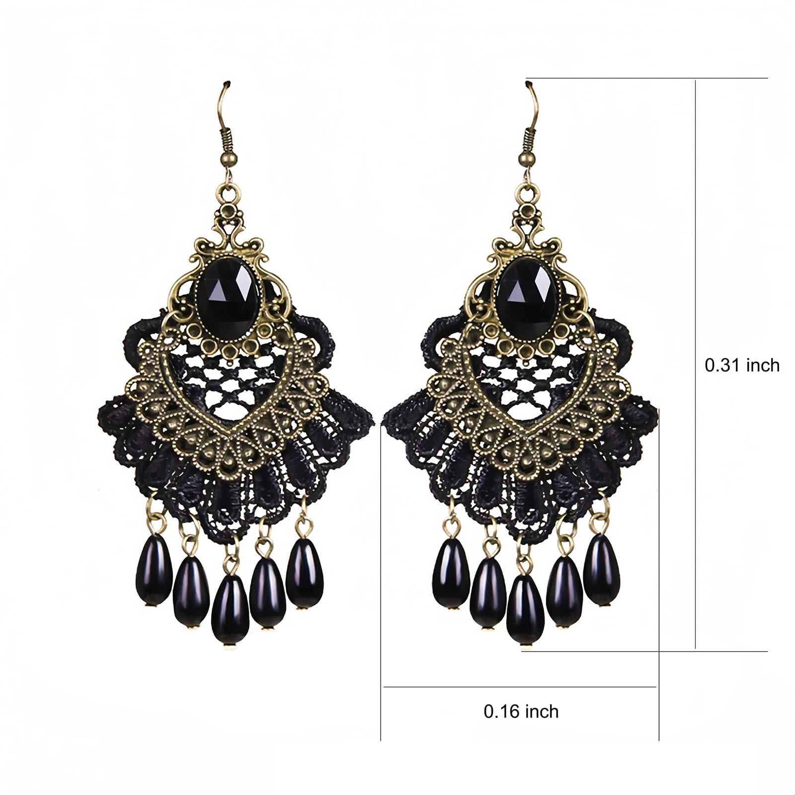 iWenSheng Gothic Lace Choker Necklace