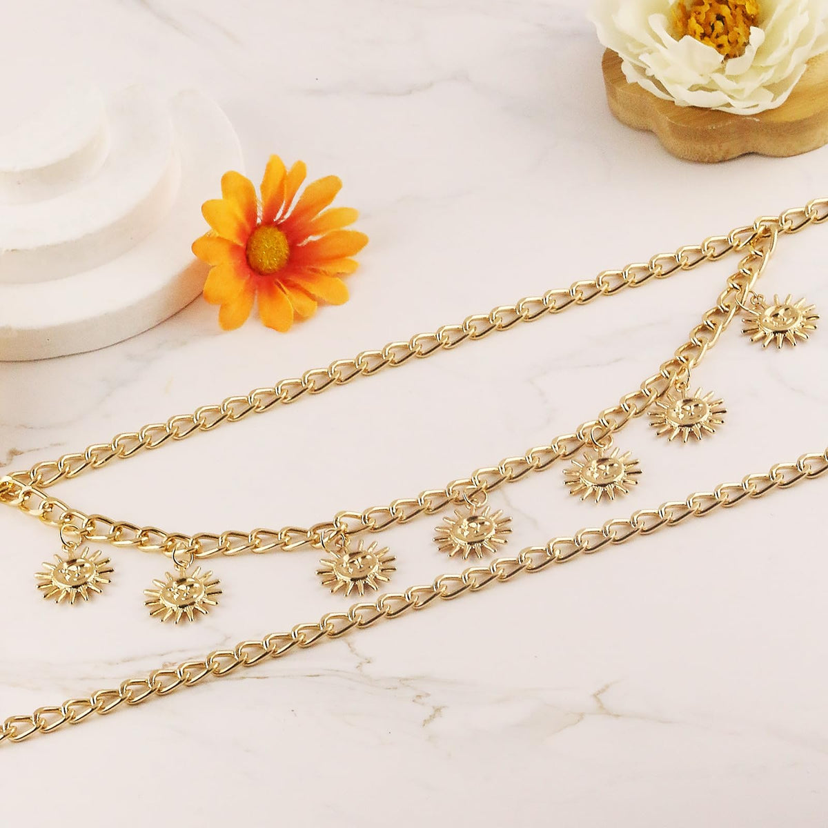Gold Pirate Waist Chain Belt for Women