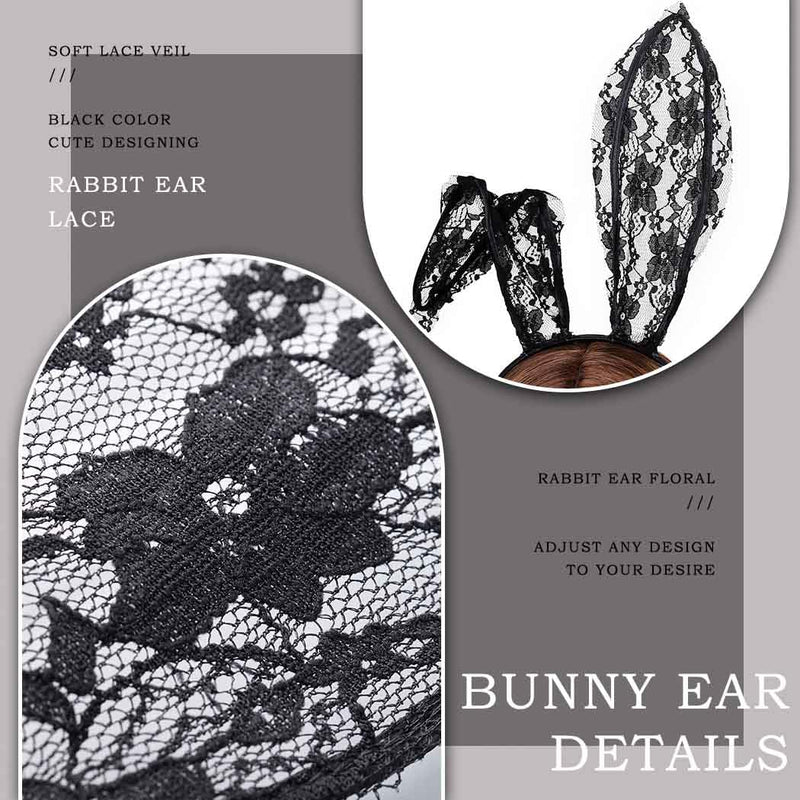 Aceorna Lace Cat & Bunny Ears Headband –