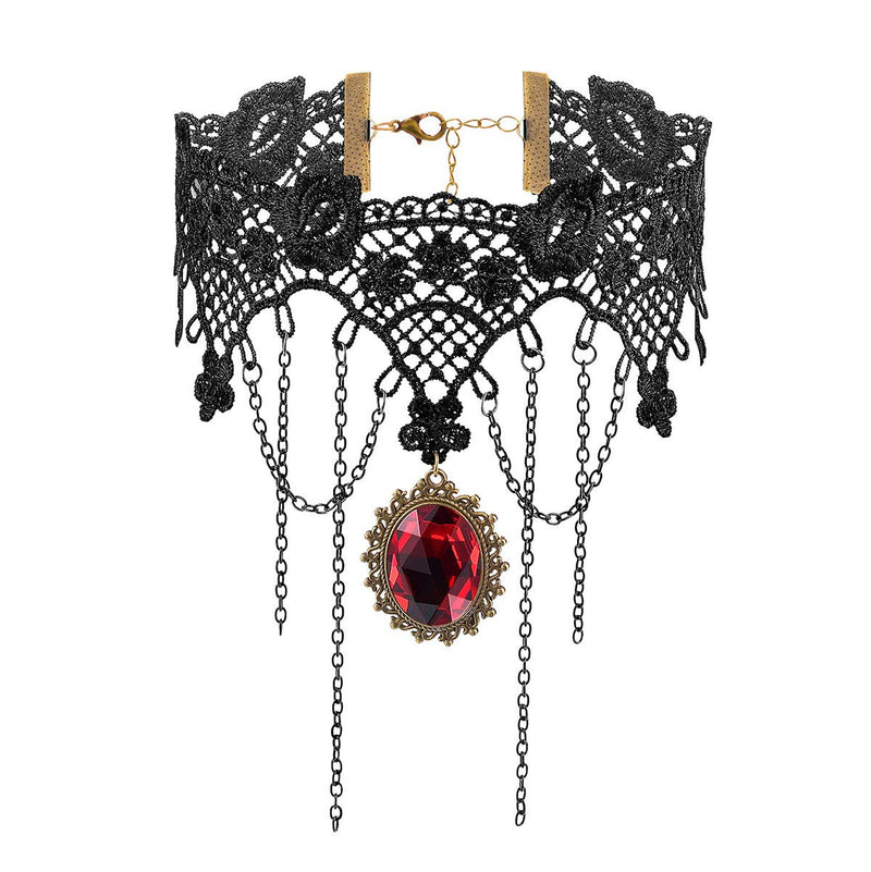 iWenSheng Gothic Lace Choker Necklace