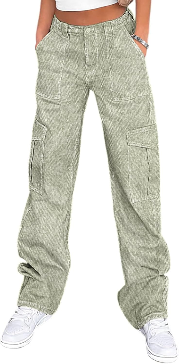 Lepunuo Cargo Pants for Women High Waisted Casual Pants