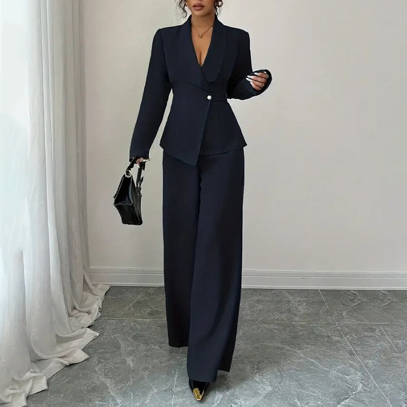 Womens 2 Piece Blazer and Pant Suit