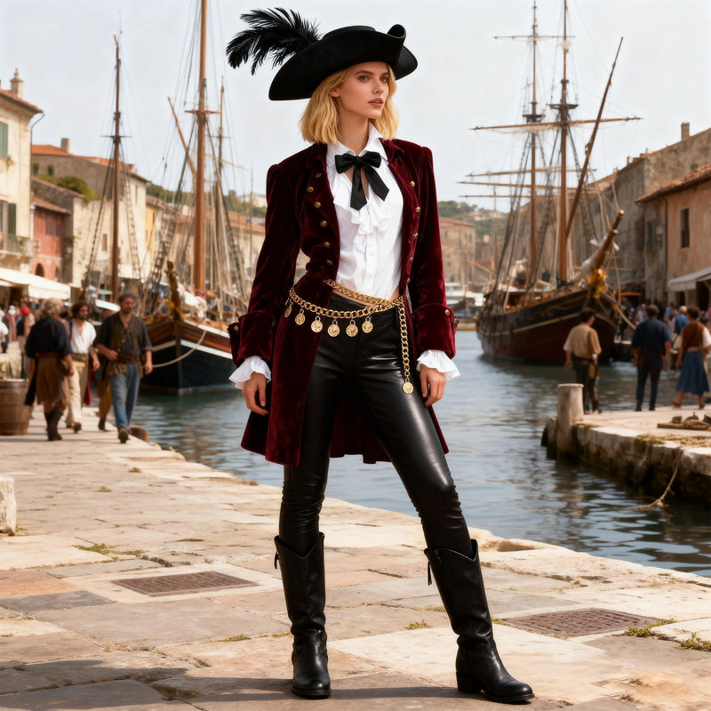 Gold Pirate Waist Chain Belt for Women