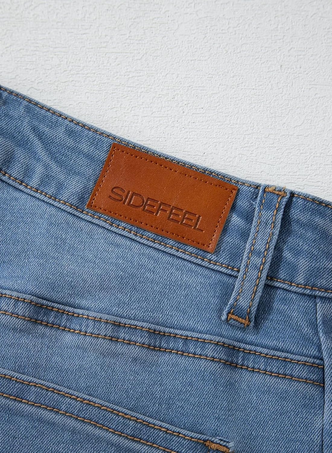 Sidefeel Women's Wide Leg Jeans High Waisted Strechy