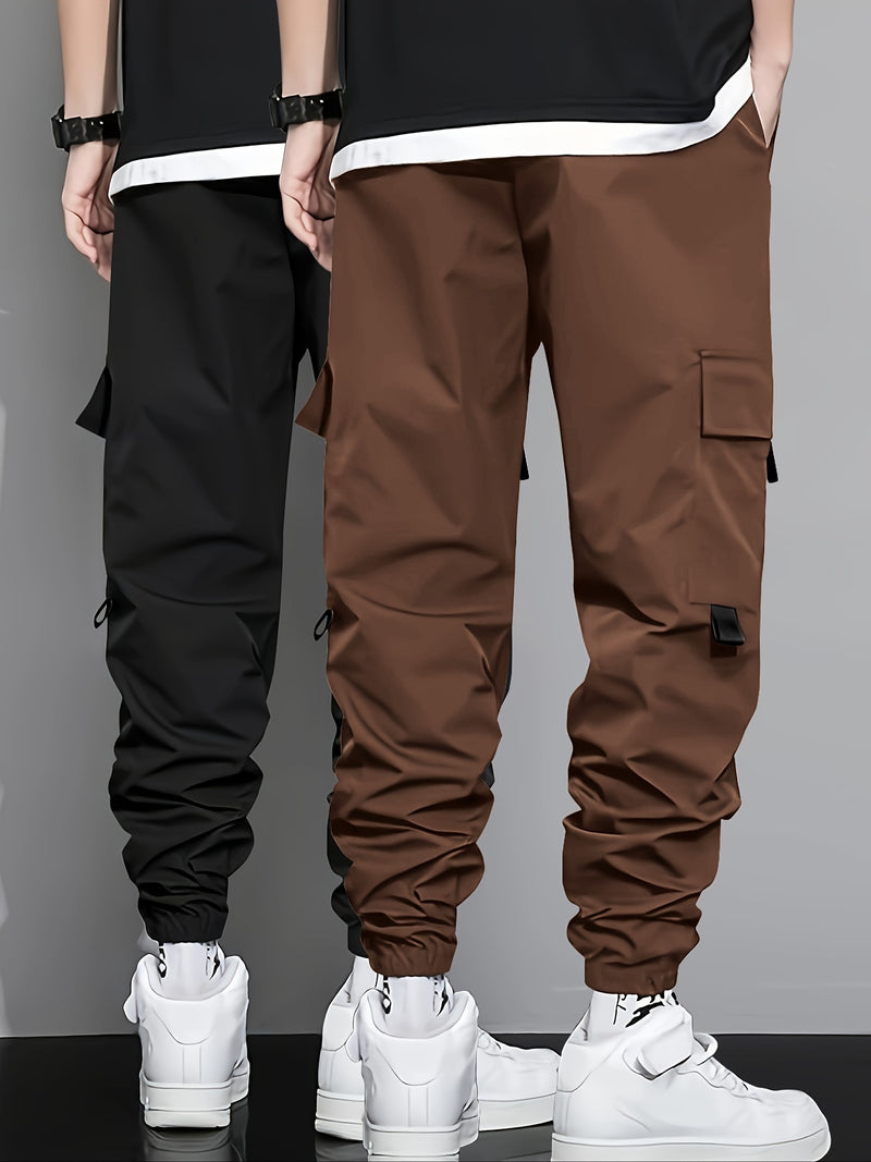 Men's 2-Piece Solid Cargo Pants