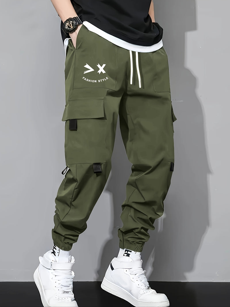 Men's 2-Piece Solid Cargo Pants