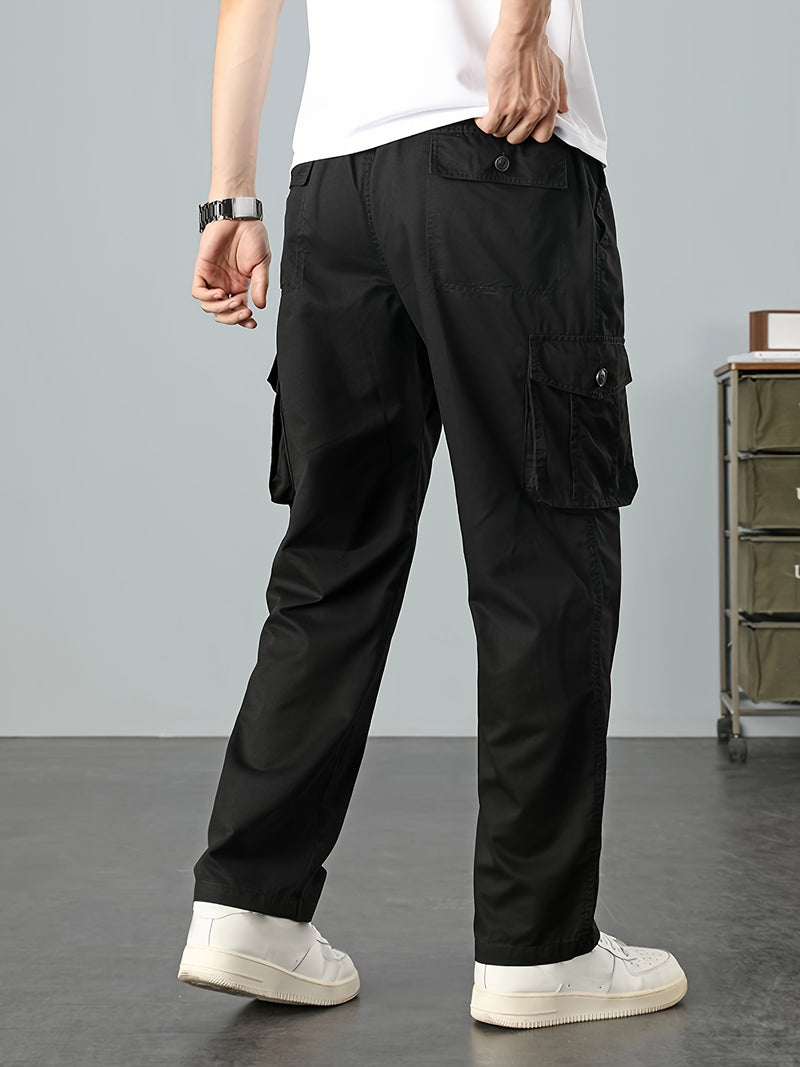 Men's Solid Color Cargo Pants