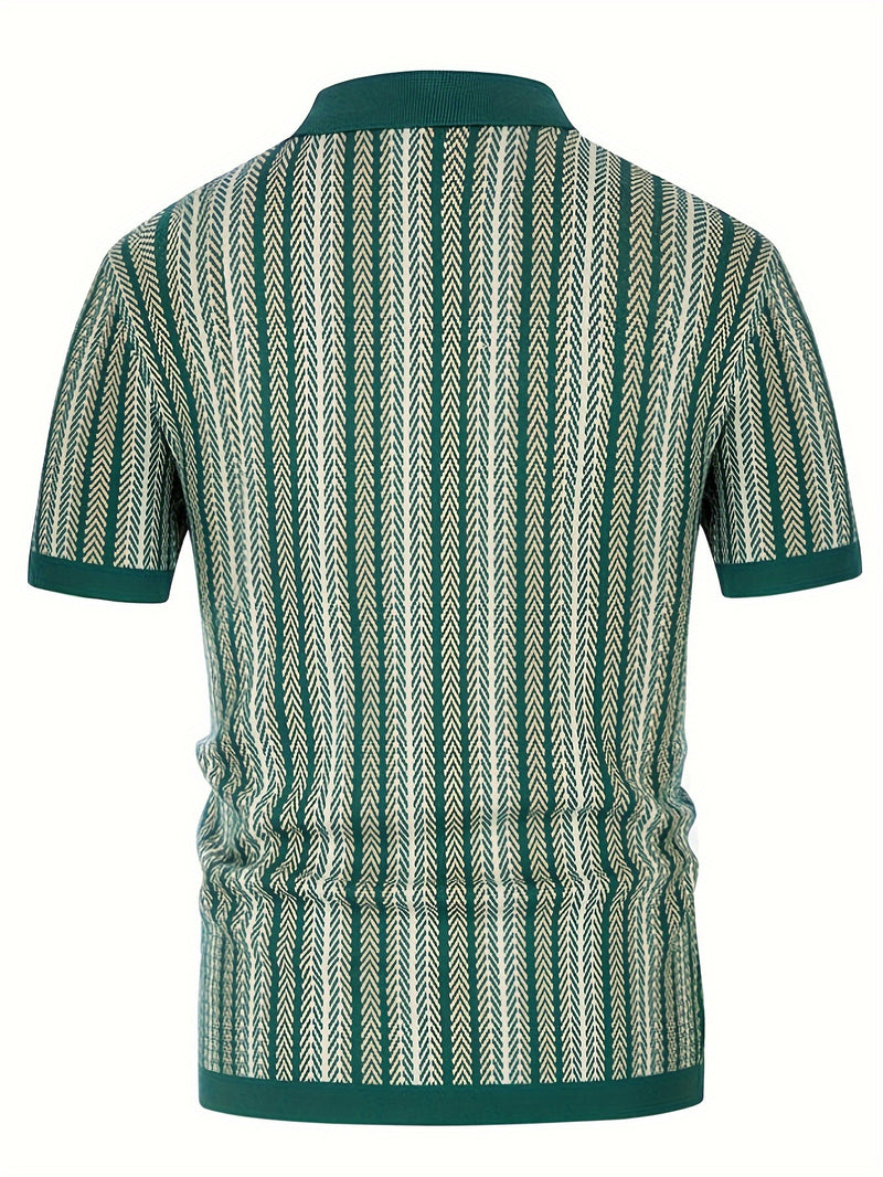 Men's Vintage Knit Polo Shirt