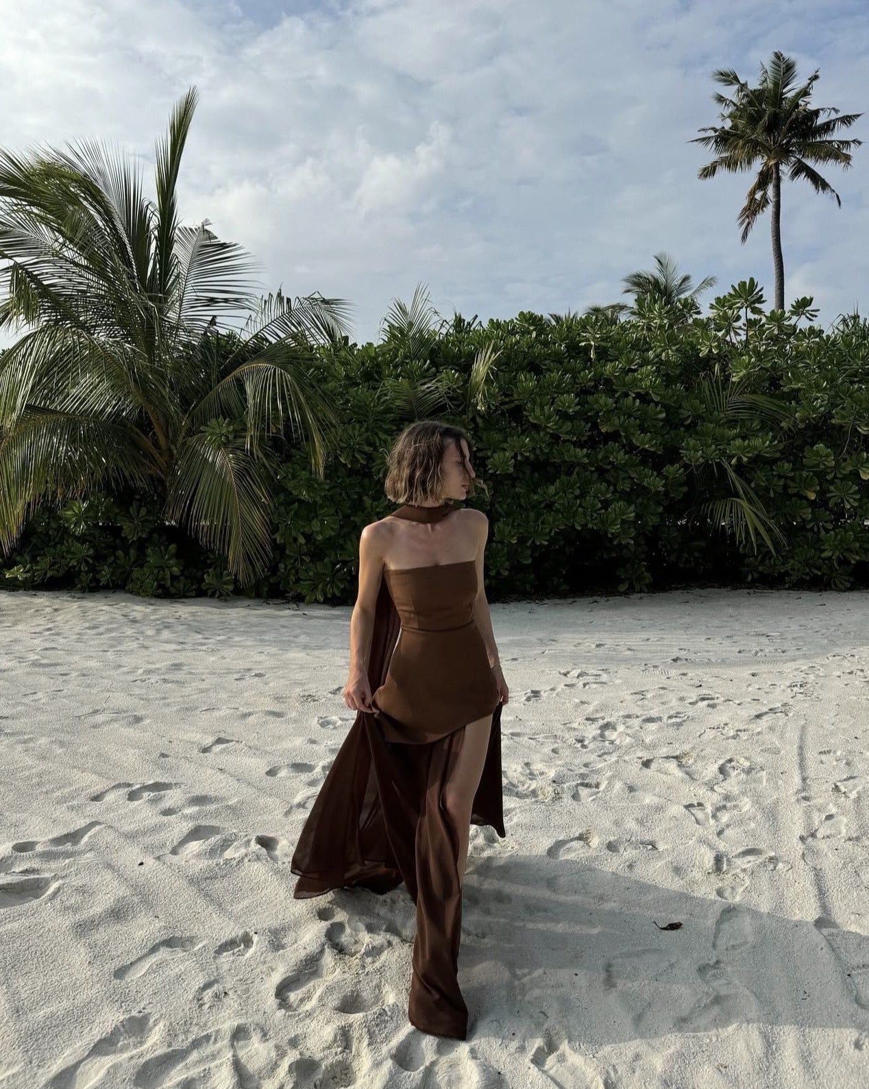 Fashion Strapless Dress With Ribbon Female Elegant Solid Sleeveless dress