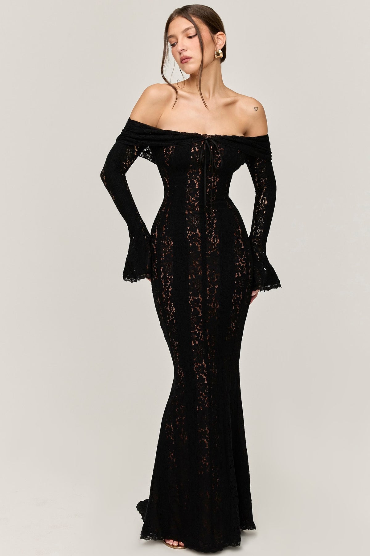 Women's Lace Lace-up European And American Style Dress