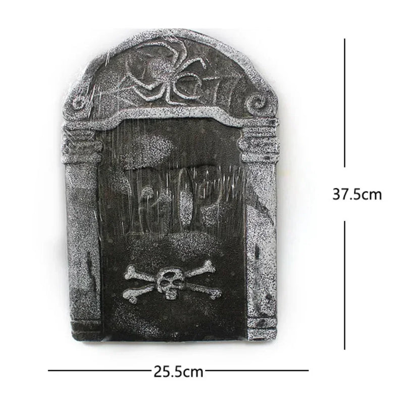 4pcs Foam Skeleton Rip Tombstone Halloween Party Decoration Grave Bat Horror House Prop Decor Ornament Halloween Party Supply