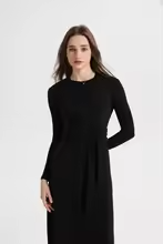 Summer Ribbing Closed-Fit Wrap Tops + Aline dress high Stretch matching sets