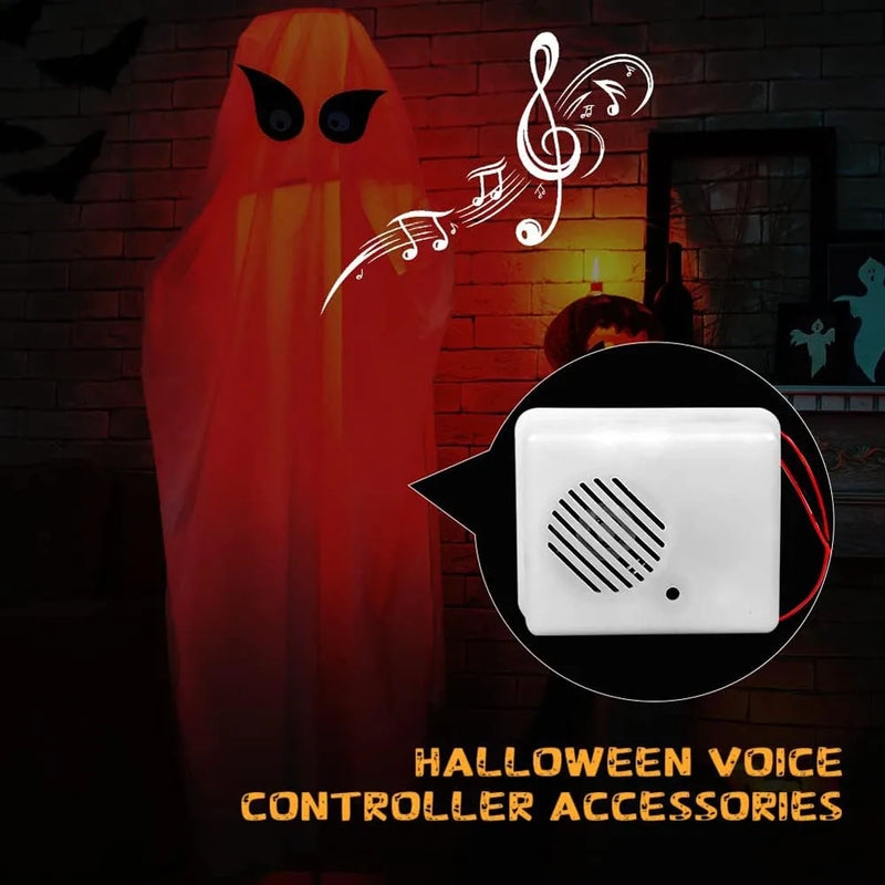 Sound Sensor Halloween Scream Speaker Horror Screaming Tricky Voice-activated Props Scary Sound Sensor For Party Decoration